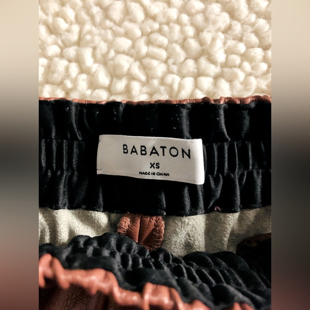 Aritzia Babaton Zedel XS Leather Jogger - Picture 3 of 3
